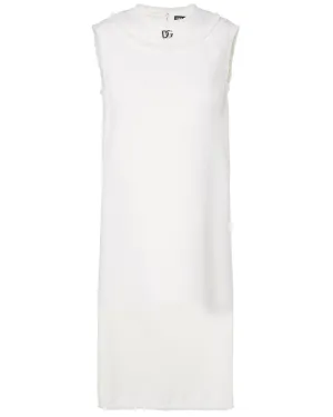 Light Cream Tweed Shift Dress