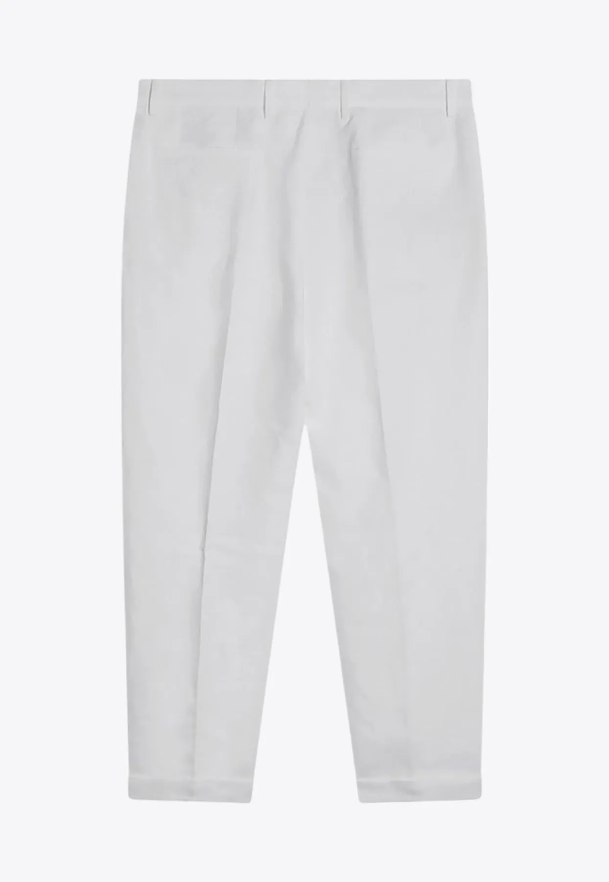 Linen Cropped Tailored Pants