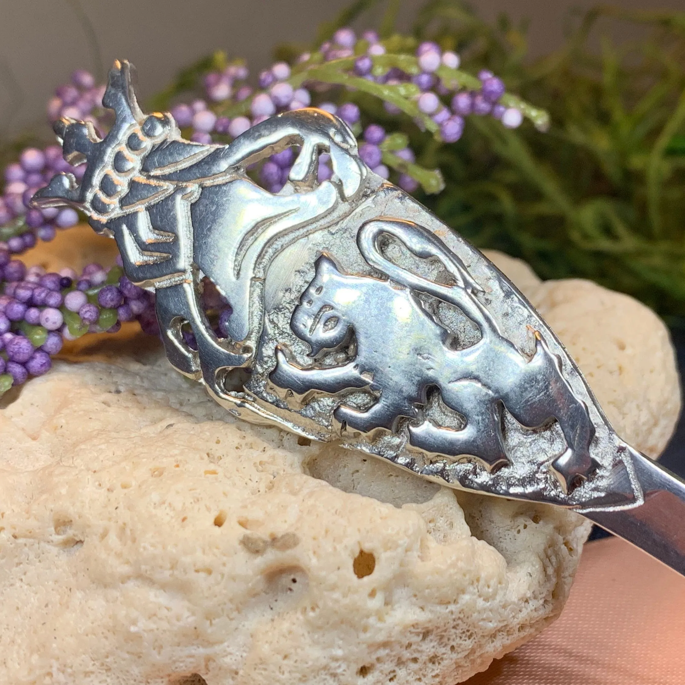 Lion Sword Kilt Pin