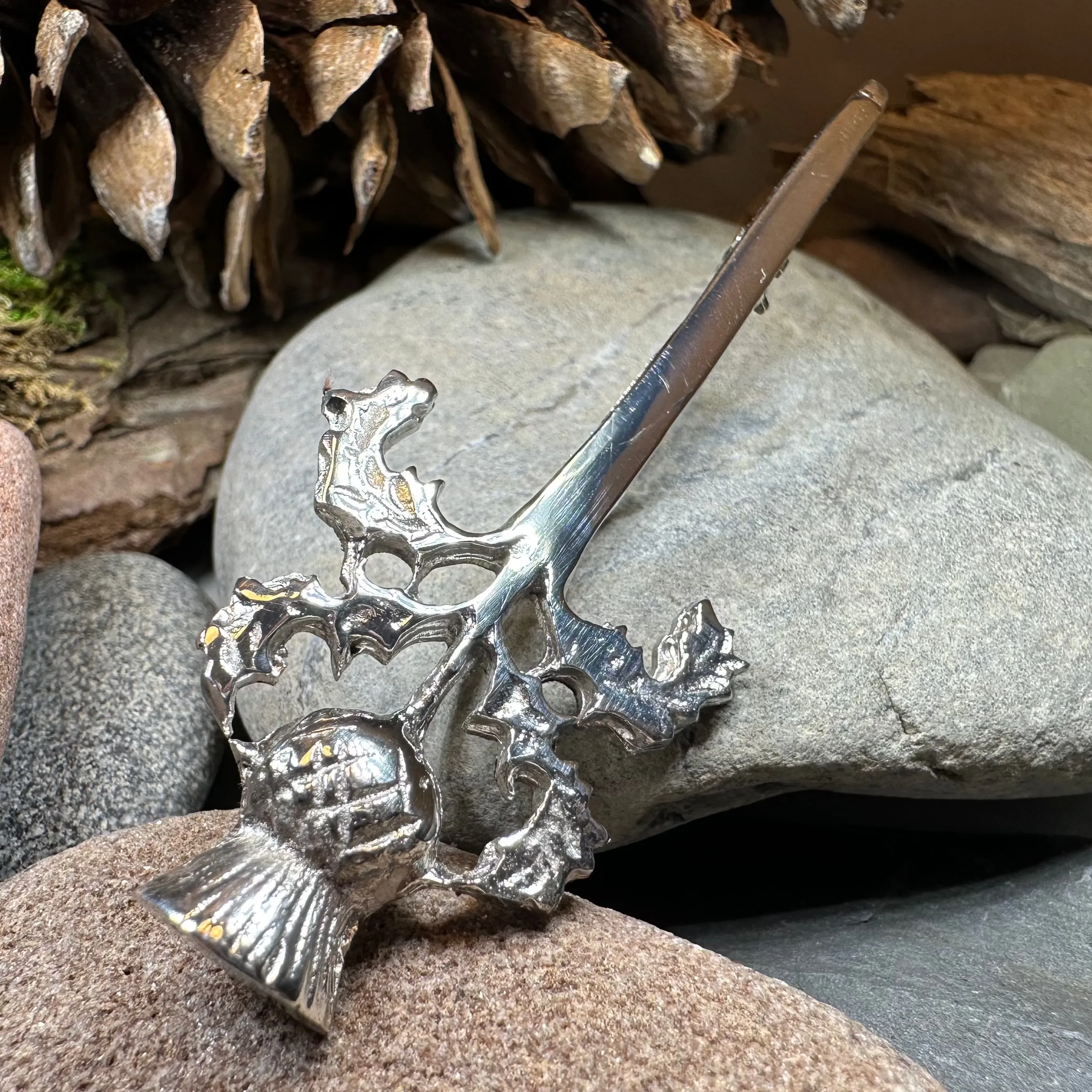 Loch Awe Thistle Kilt Pin