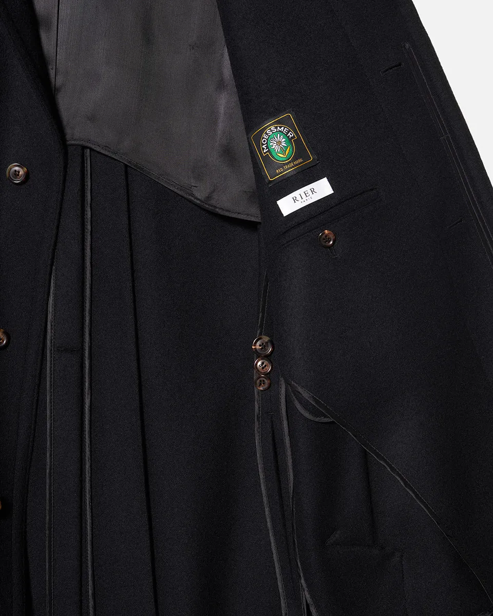 Loden coat black