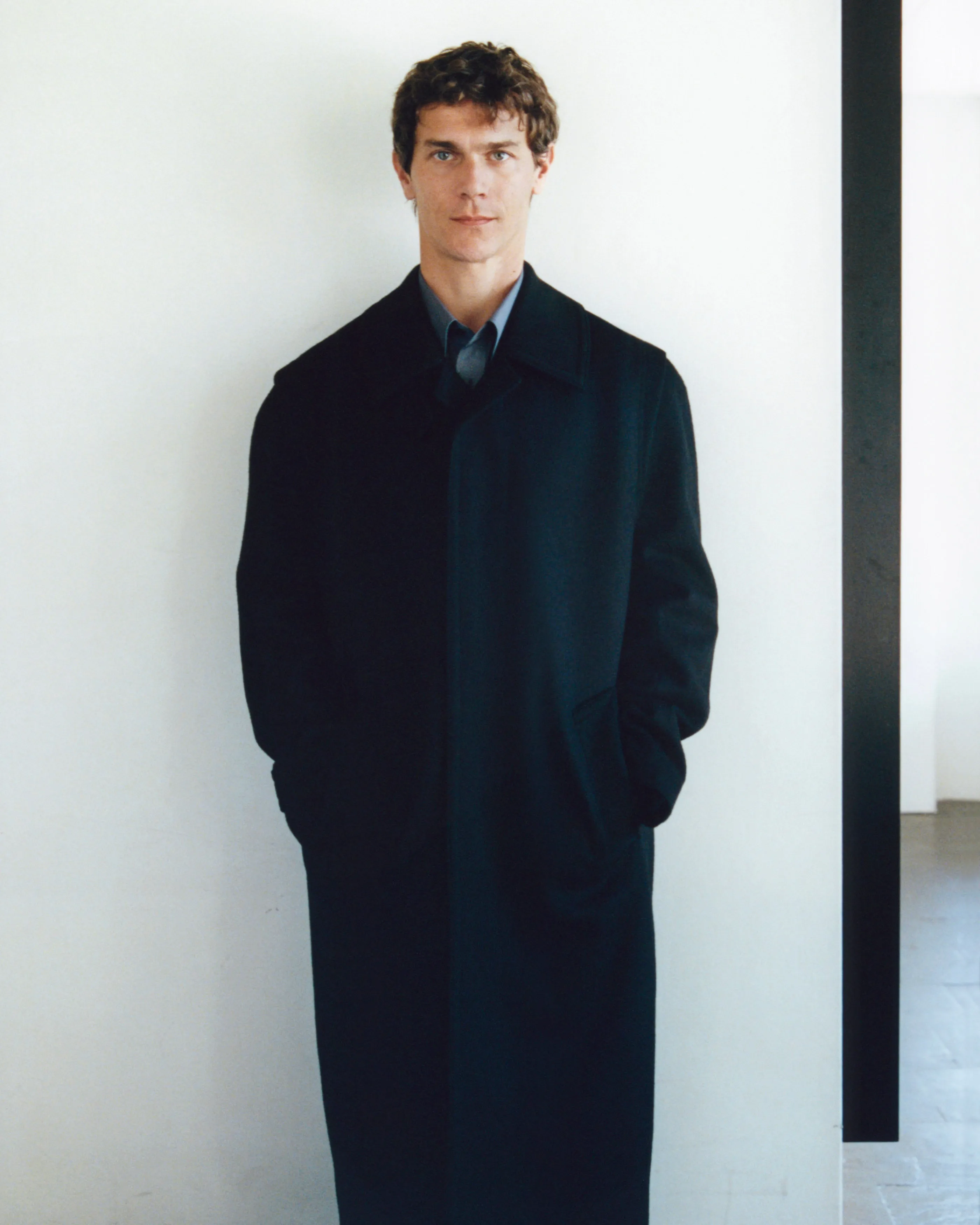 Loden coat black