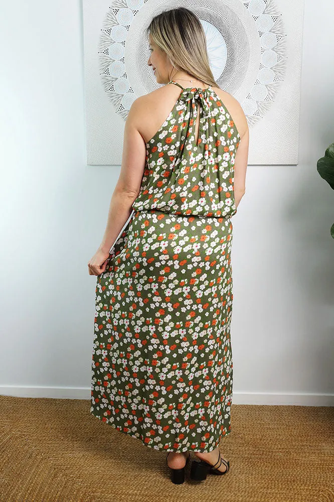 Long Chloe Dress "Patchouli"