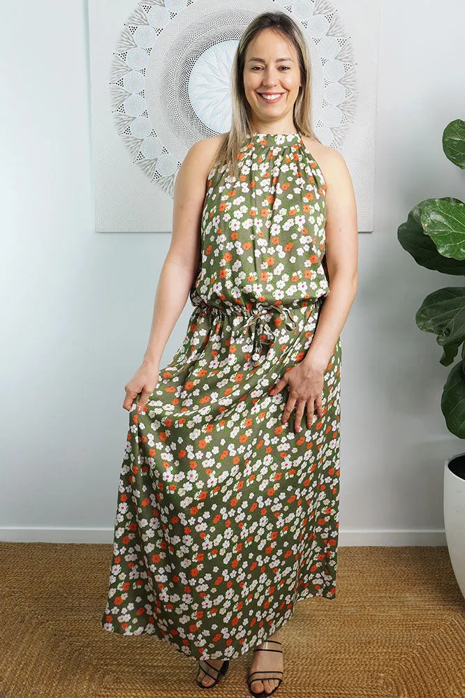 Long Chloe Dress "Patchouli"