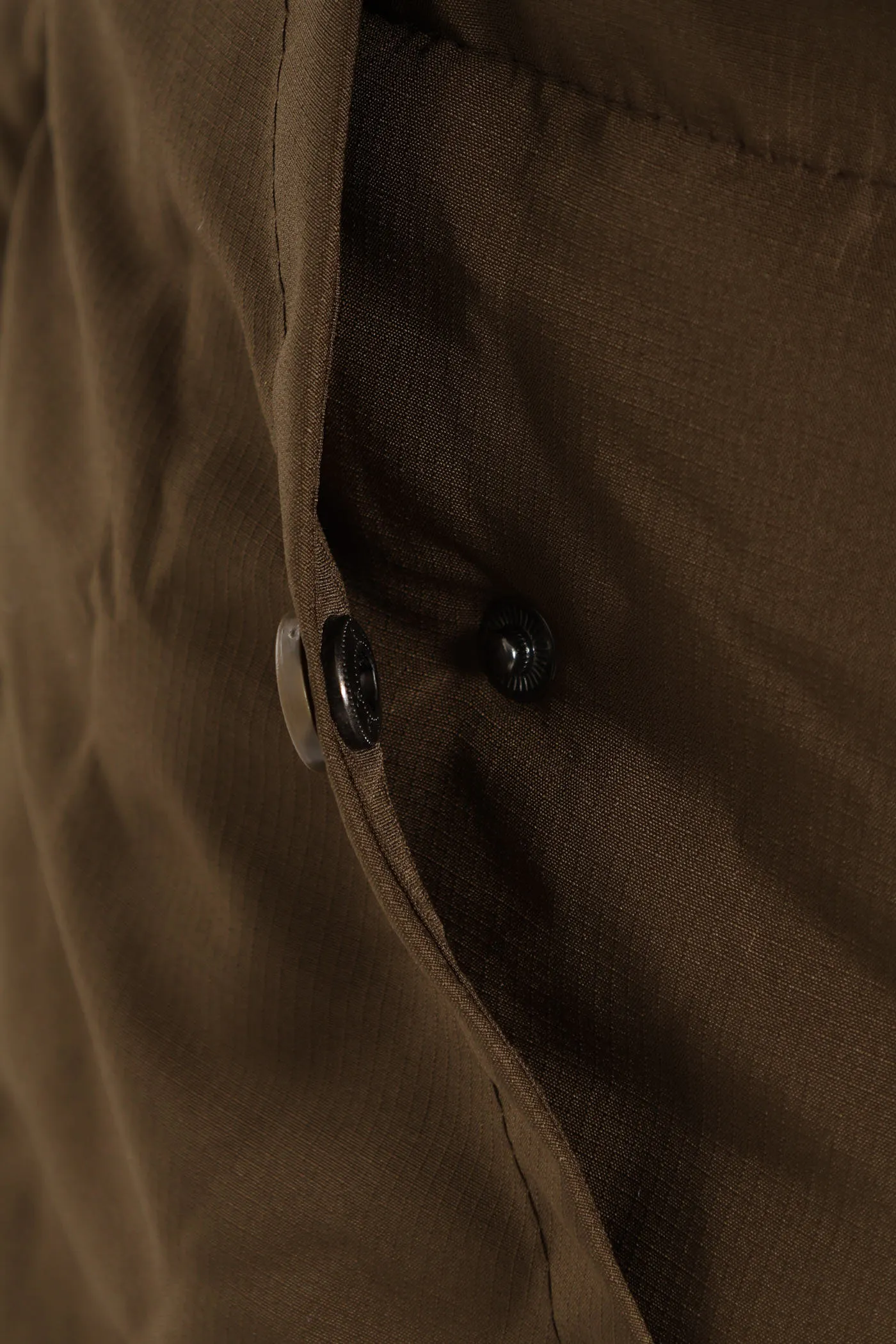 Longline Puffer Parka Jacket - Green