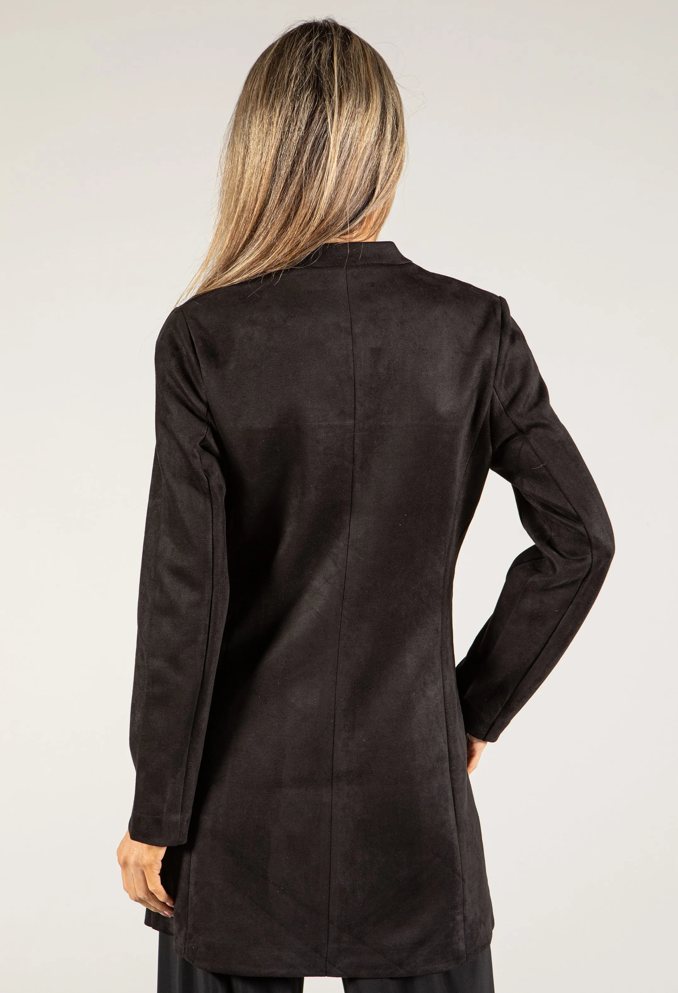 Longline Suedette Jacket