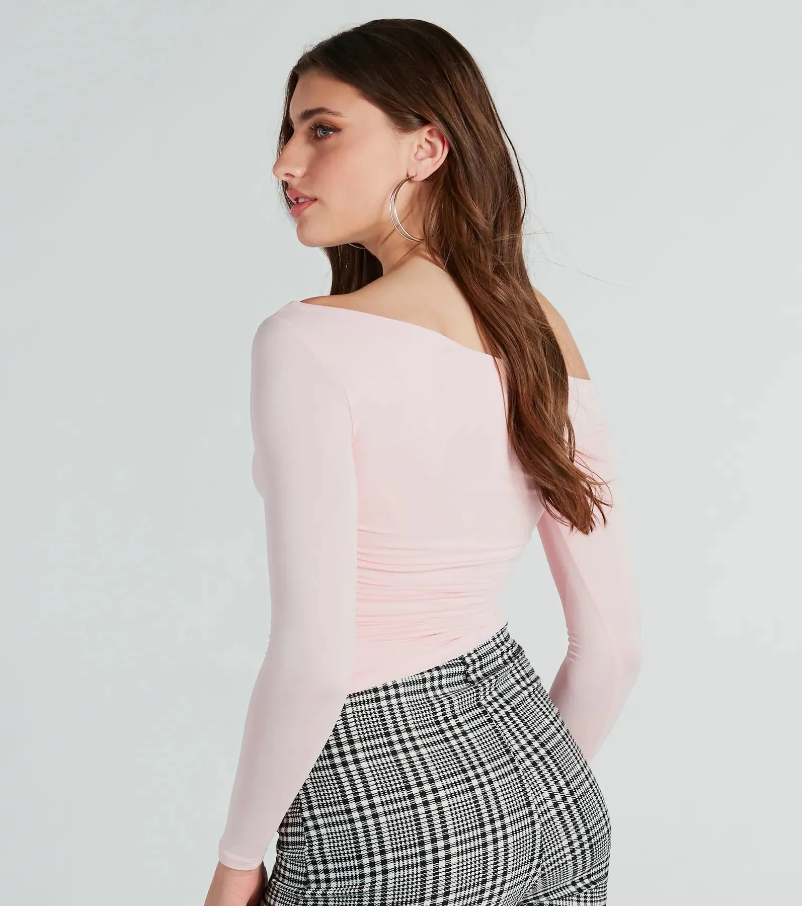 Looking Flawless Smooth Off-The-Shoulder Top