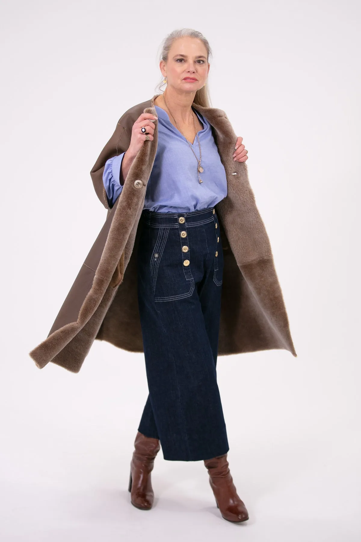 Louisa Shearling Coat