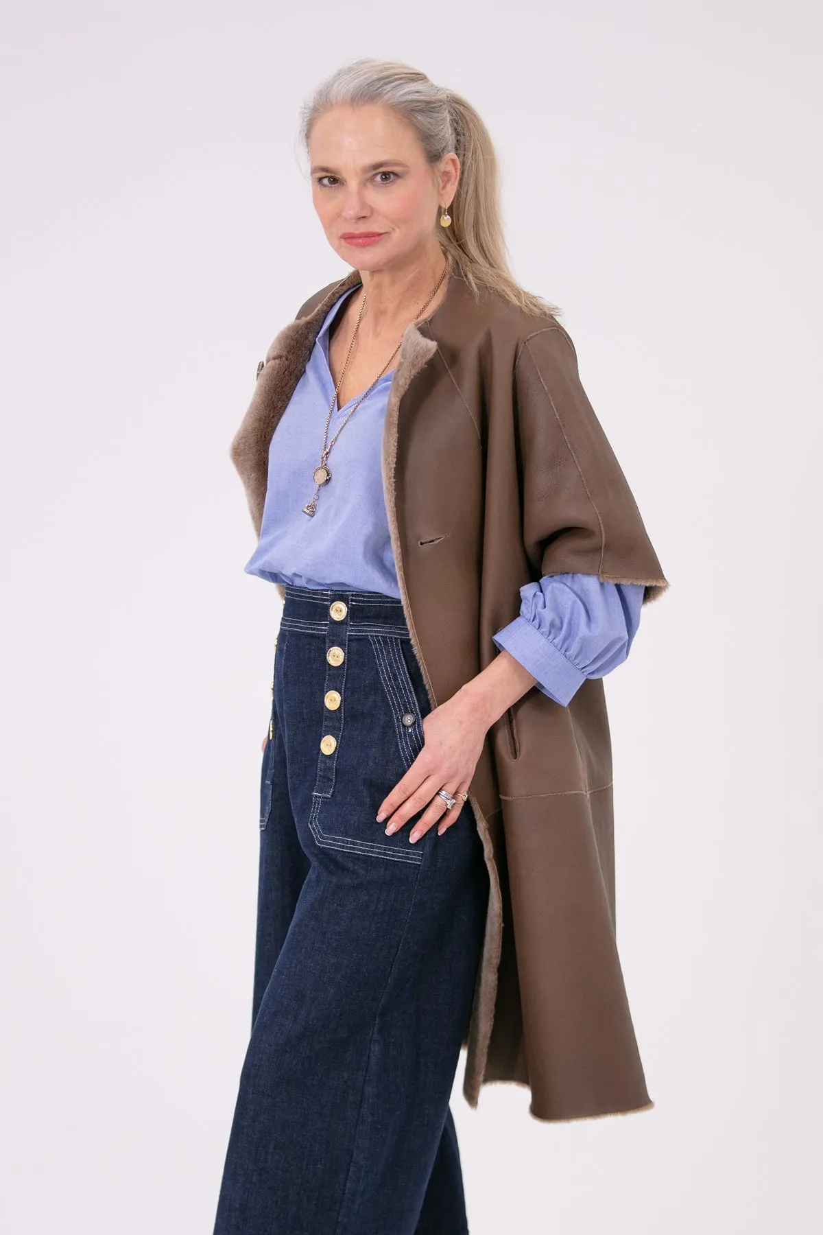 Louisa Shearling Coat