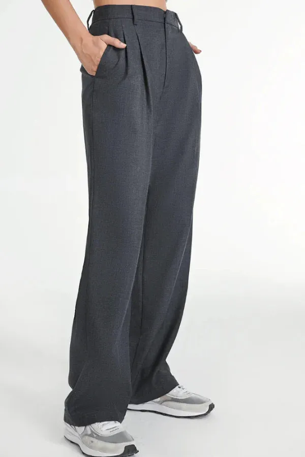 Lucia Charcoal Tailored Pants
