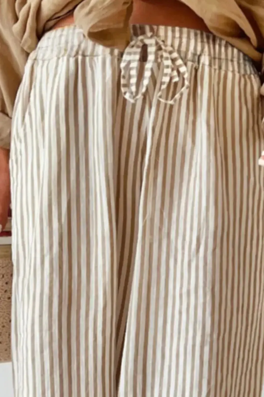 'Lumen' Striped Wide Leg Pants
