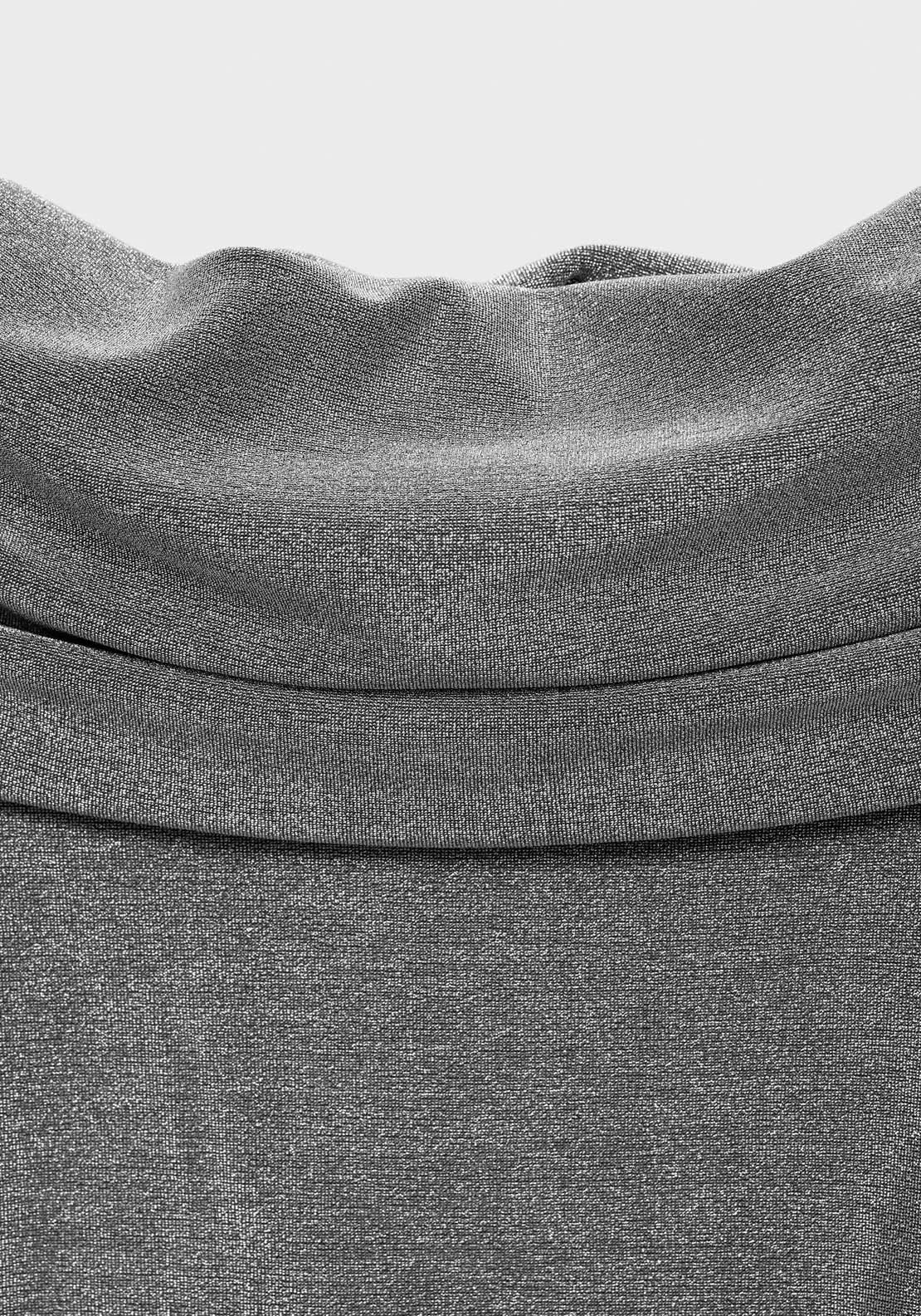 Lurex off-the-shoulder top - Silver