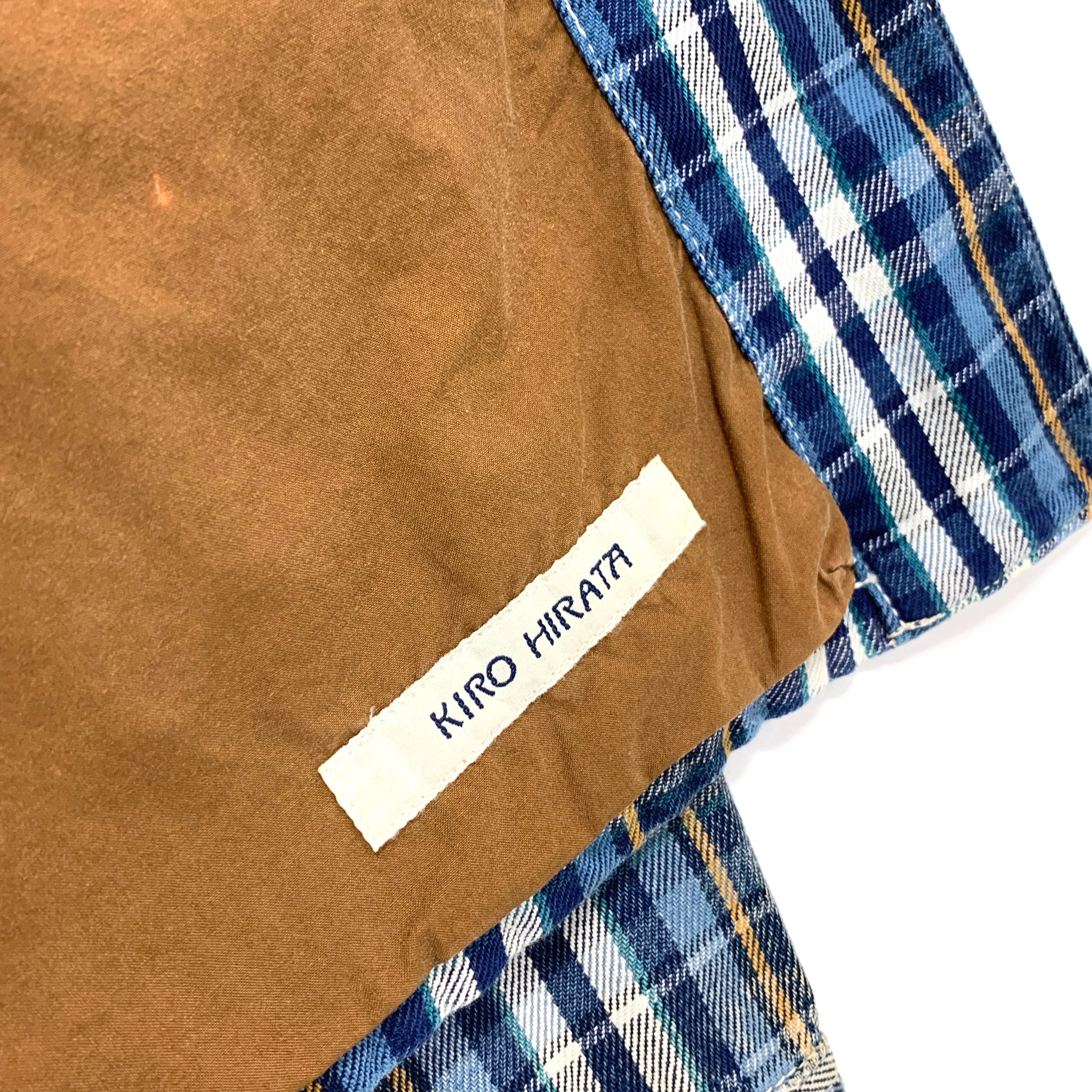 [M] Kapital Kiro Hirata Distressed Plaid Smock Jacket