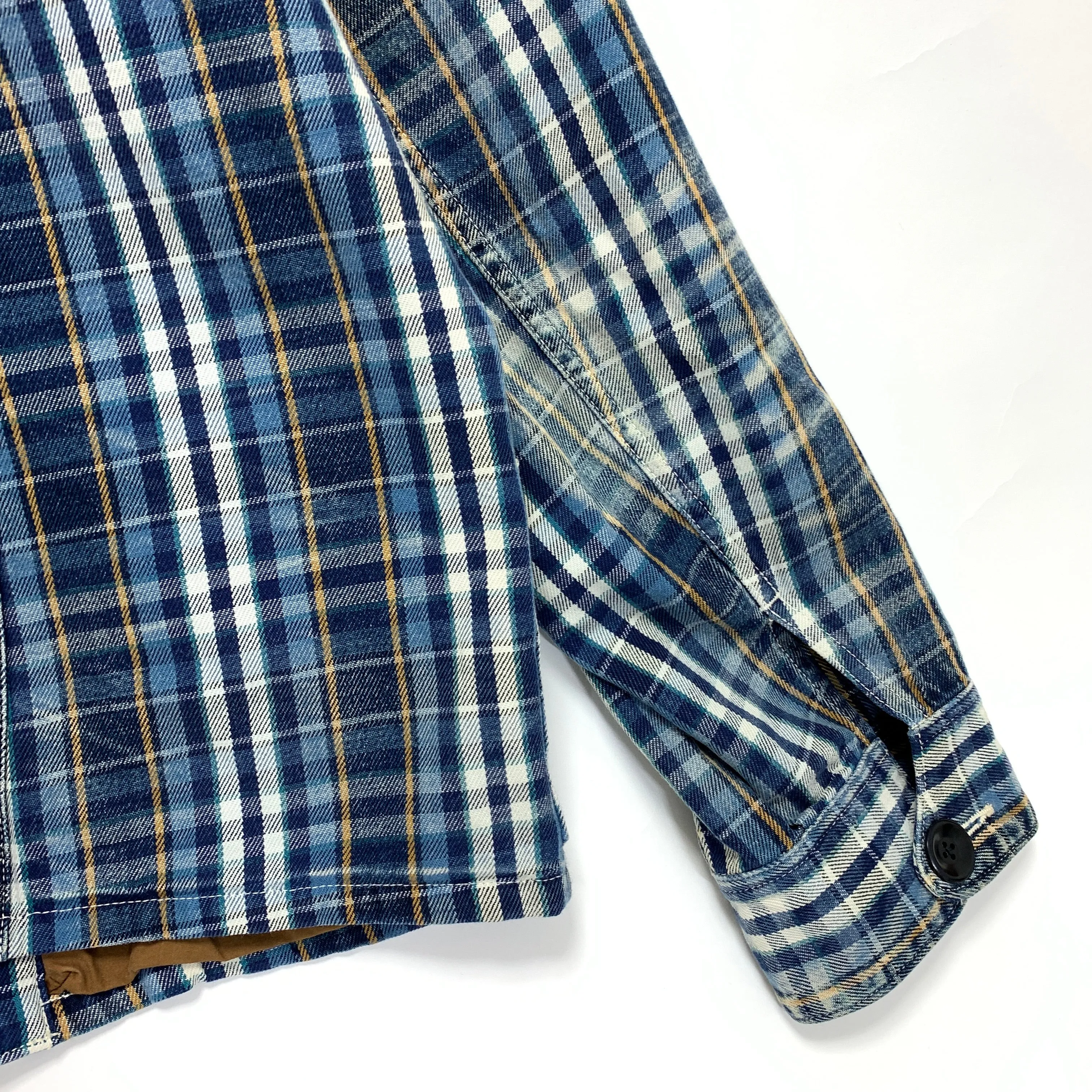 [M] Kapital Kiro Hirata Distressed Plaid Smock Jacket