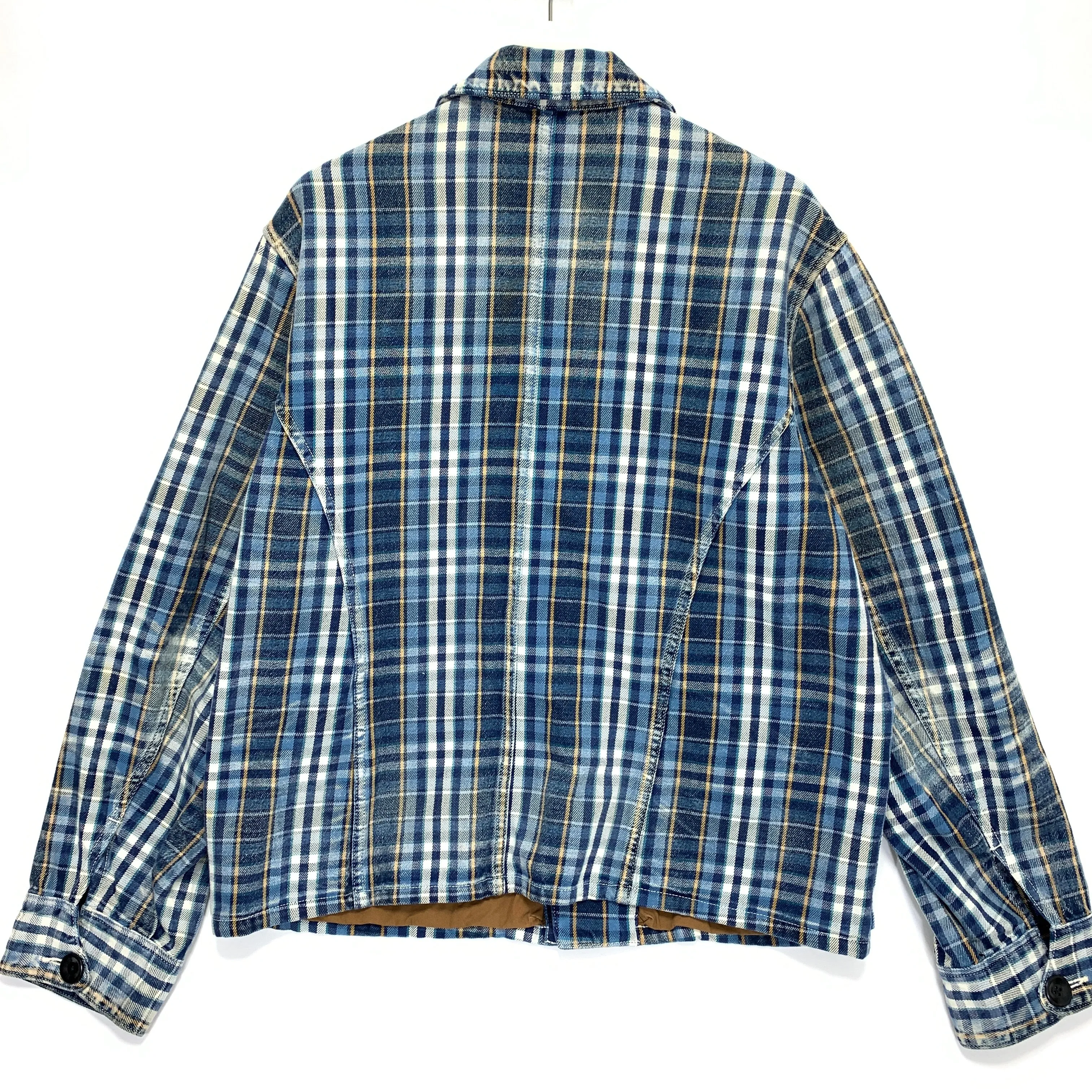 [M] Kapital Kiro Hirata Distressed Plaid Smock Jacket