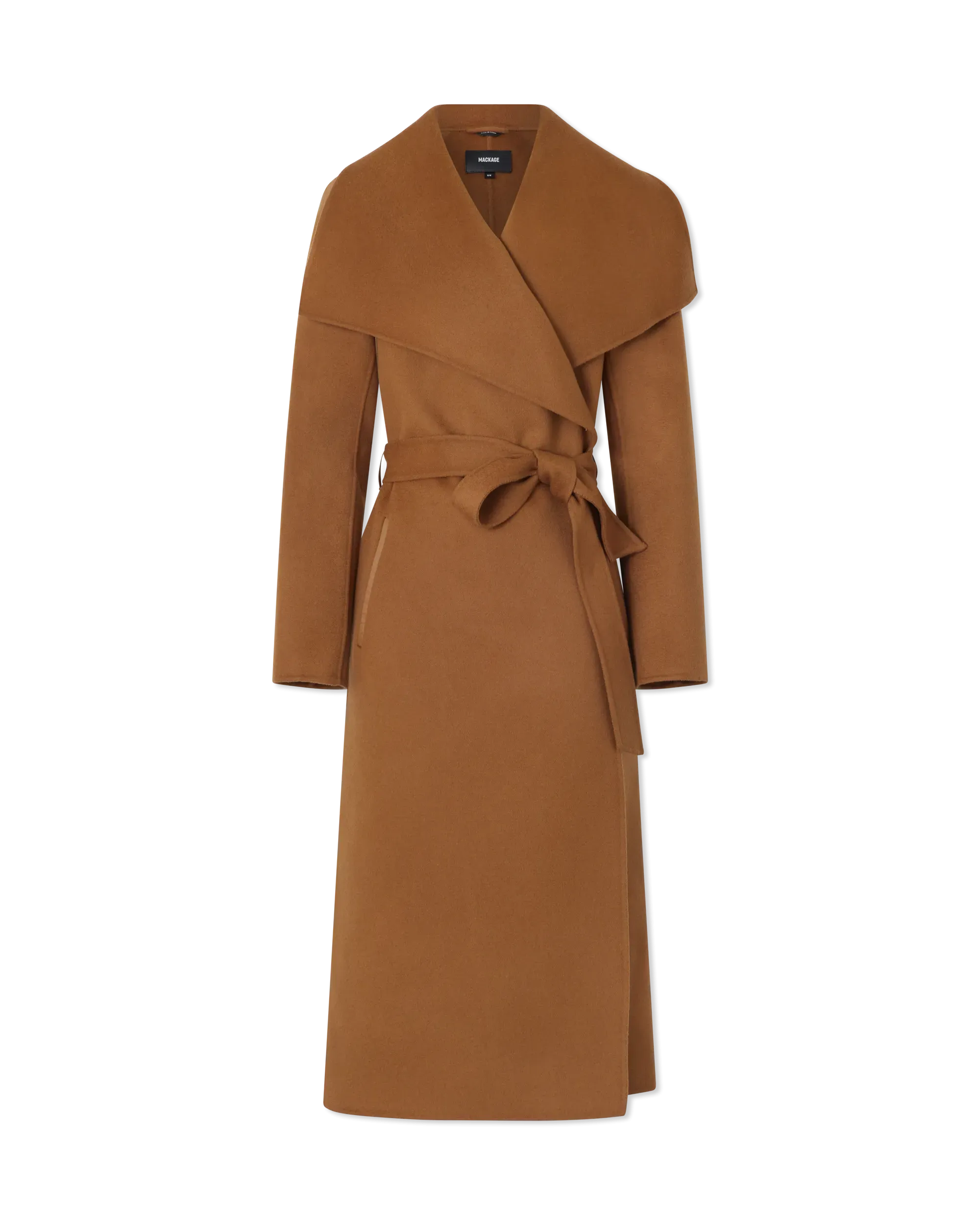 Mackage MAI-CN Double-Face Wool Wrap Coat
