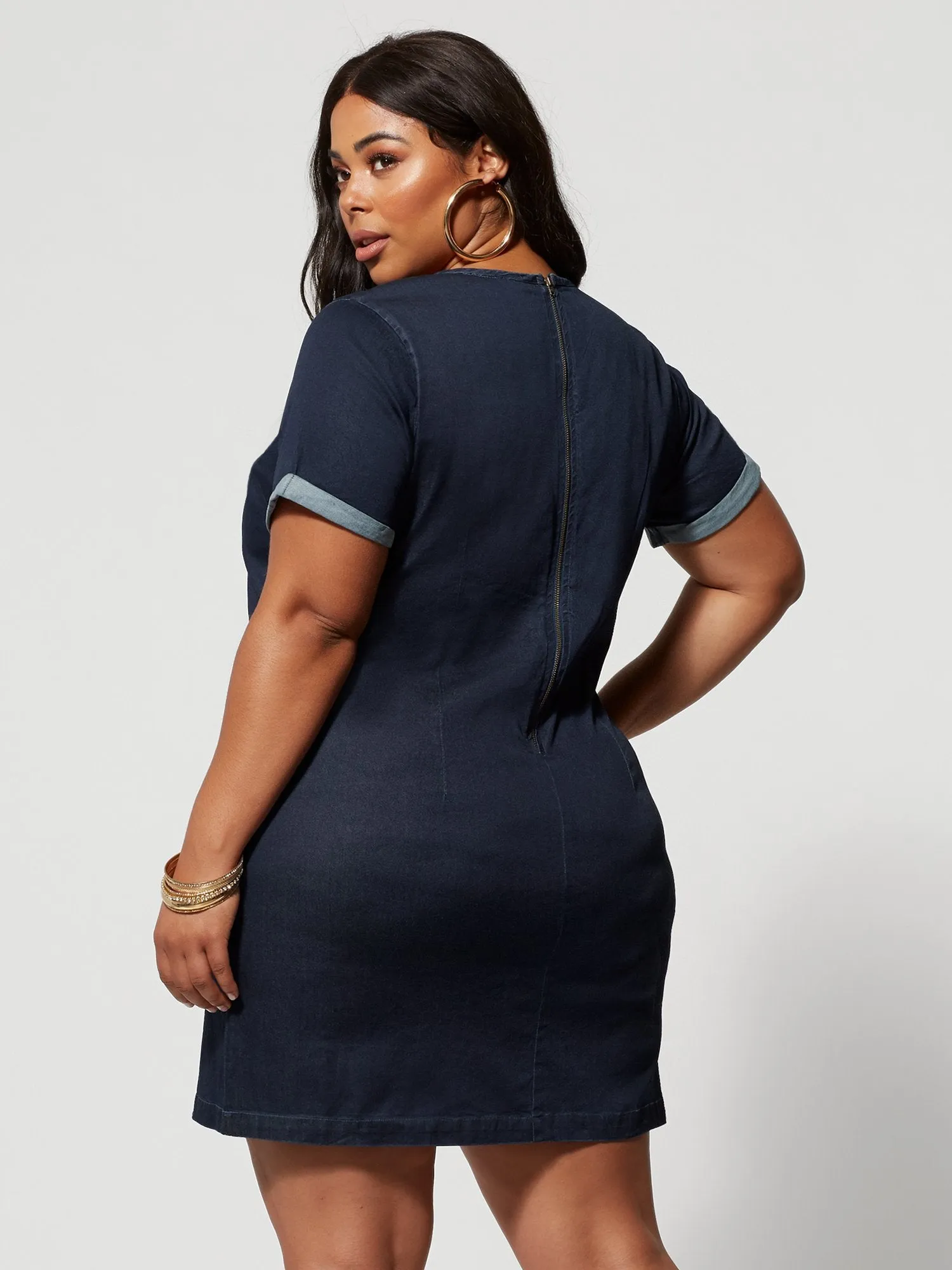 Madison Denim Shift Dress