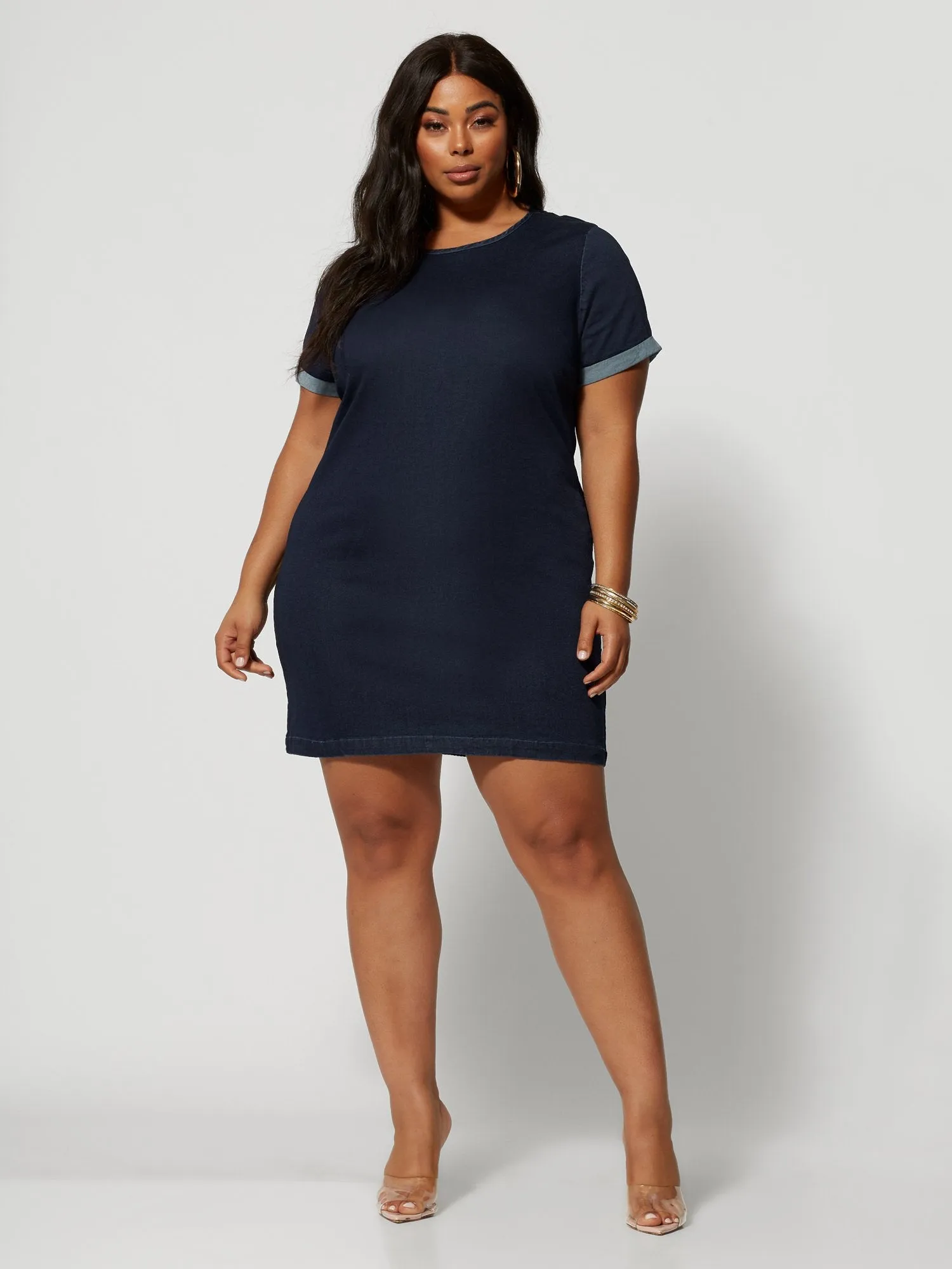 Madison Denim Shift Dress