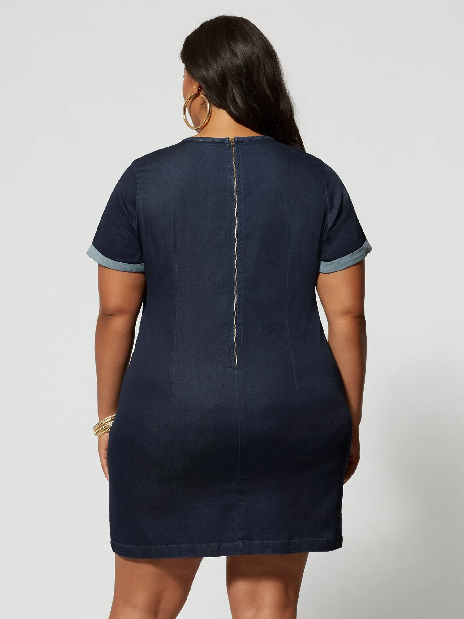 Madison Denim Shift Dress