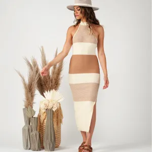 Maldives Halter Sweater Dress