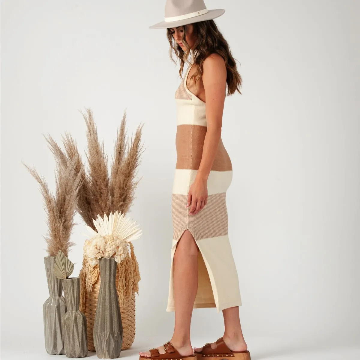 Maldives Halter Sweater Dress