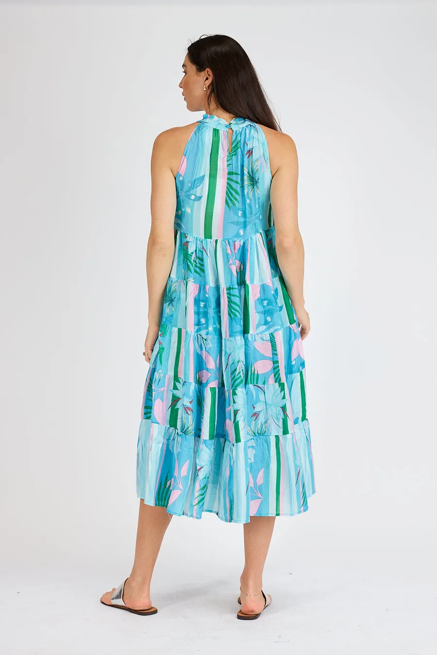 Mariah Tiered Halter - Lagoon