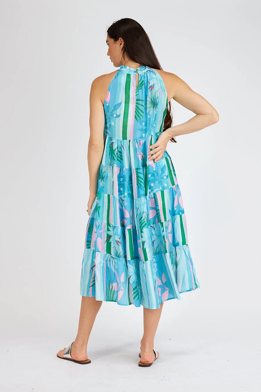 Mariah Tiered Halter - Lagoon