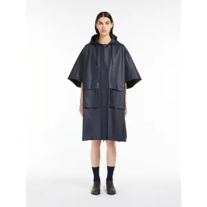 Max Mara MM Navy Carina Poncho Coat
