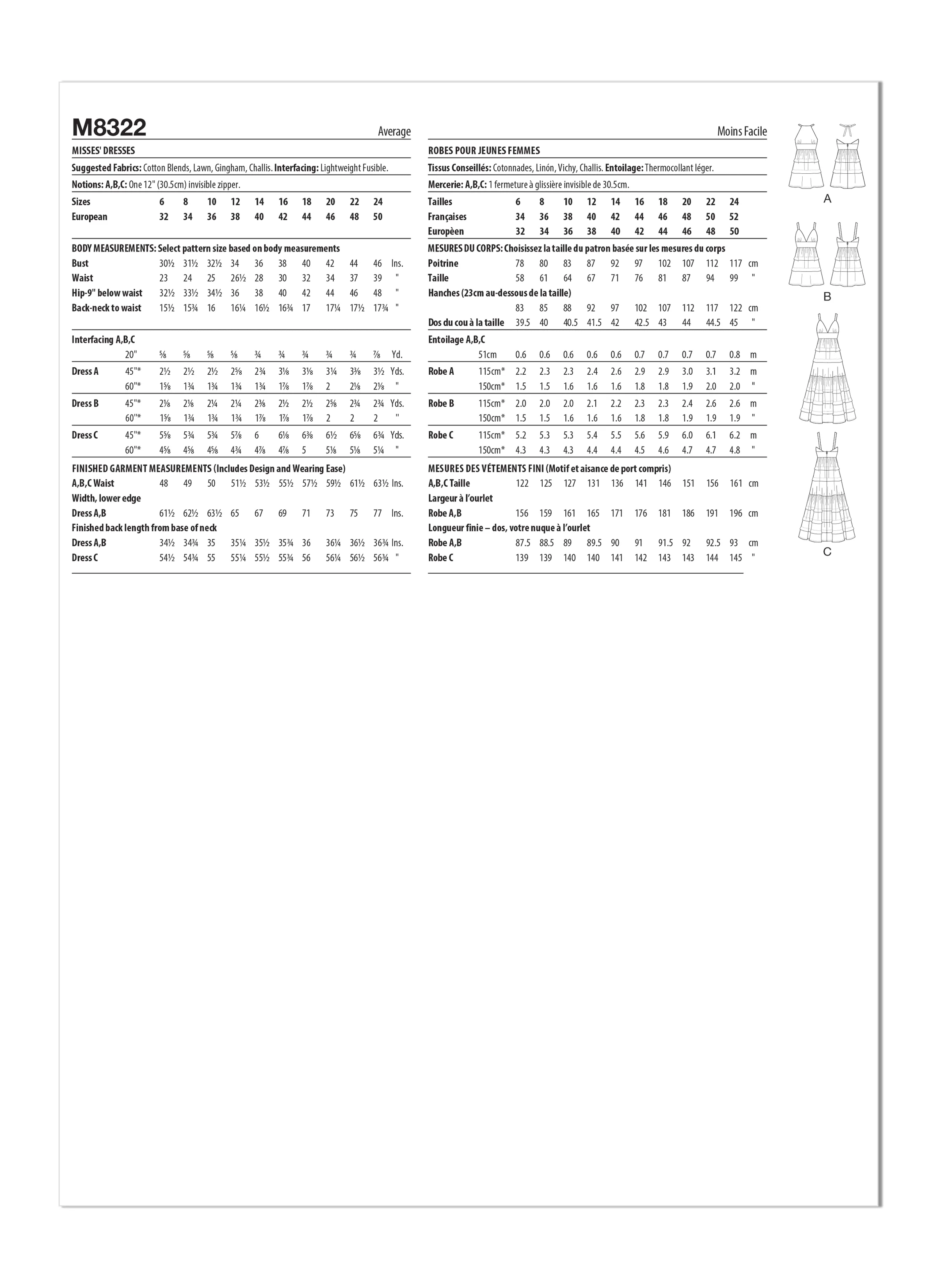 McCall's Pattern 83Misses' Dresses