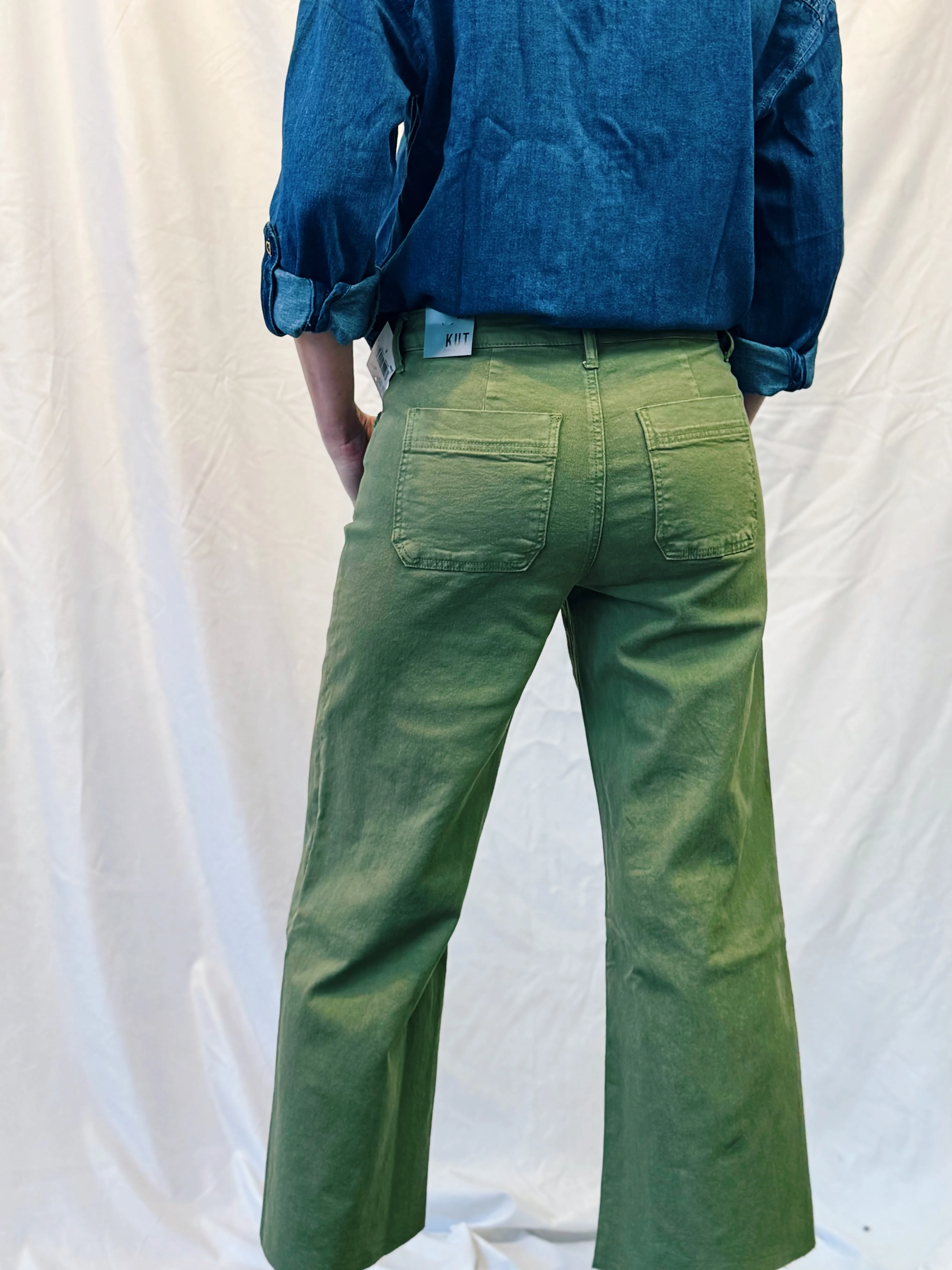 Meg Wide Leg: Olive