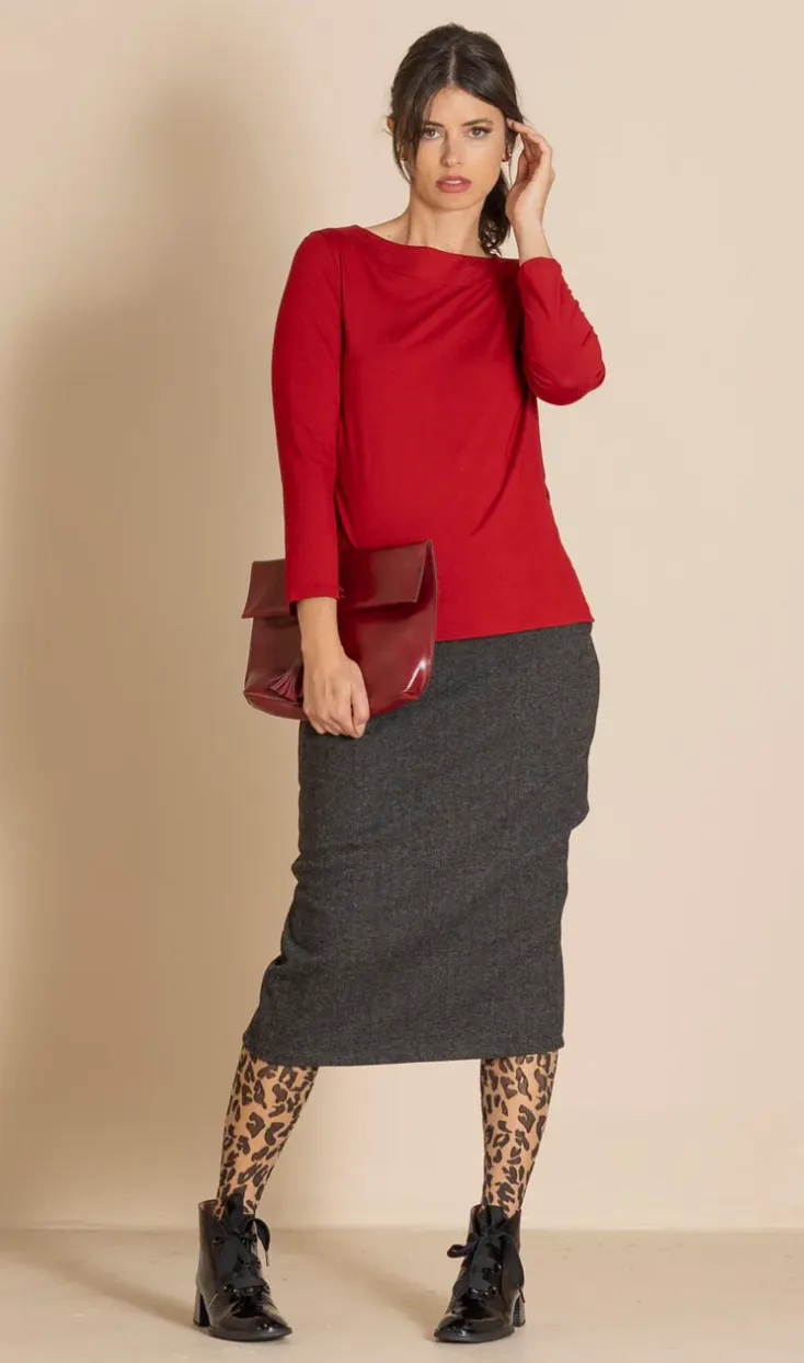 Megan Salmon Donegal Pencil Skirt