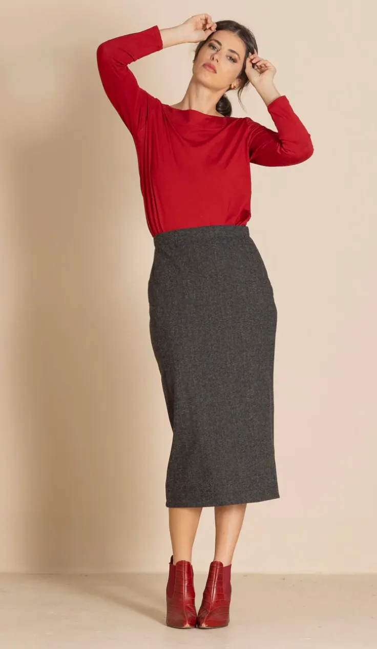 Megan Salmon Donegal Pencil Skirt
