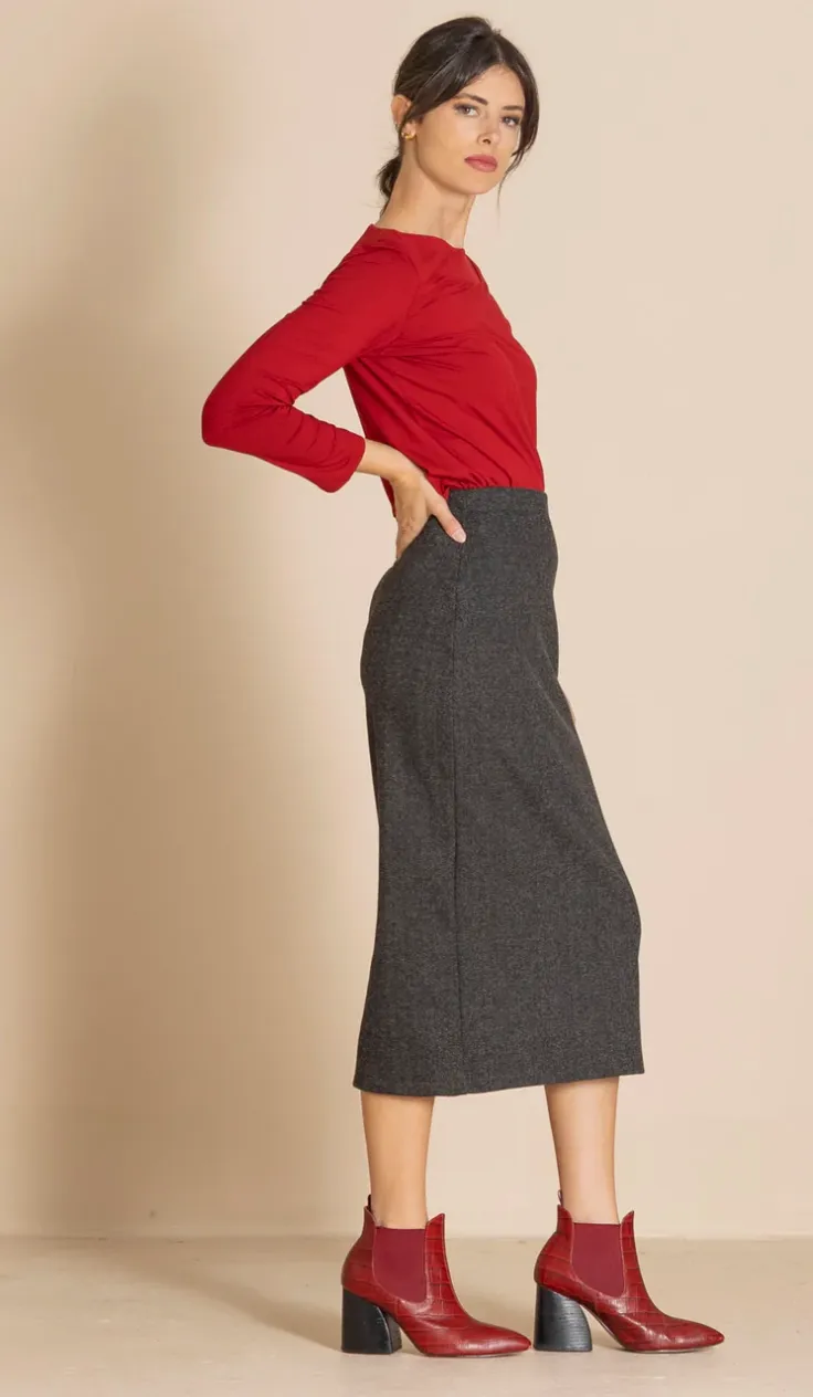 Megan Salmon Donegal Pencil Skirt