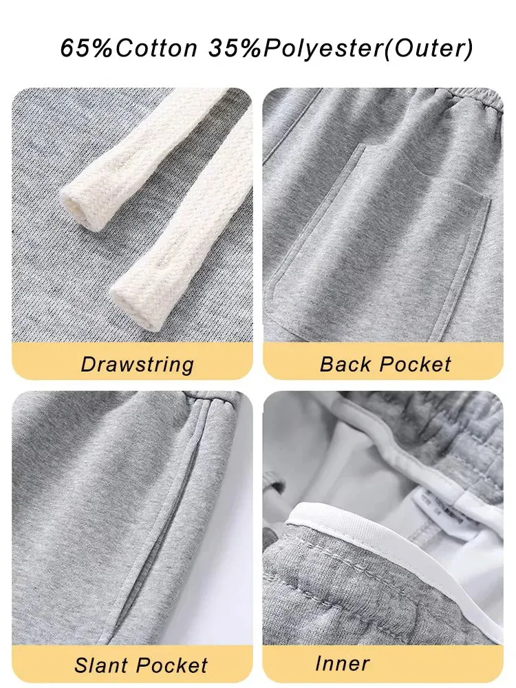Men's Cotton Wide Leg Sweatpants