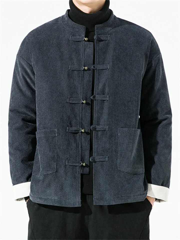 Men's Retro Large Size Thickened Tang Suit Cotton Coat