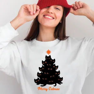 Merry Catmas Christmas Tree Sweatshirt