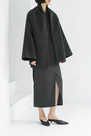 Miley Wool Blend Coat - Grey