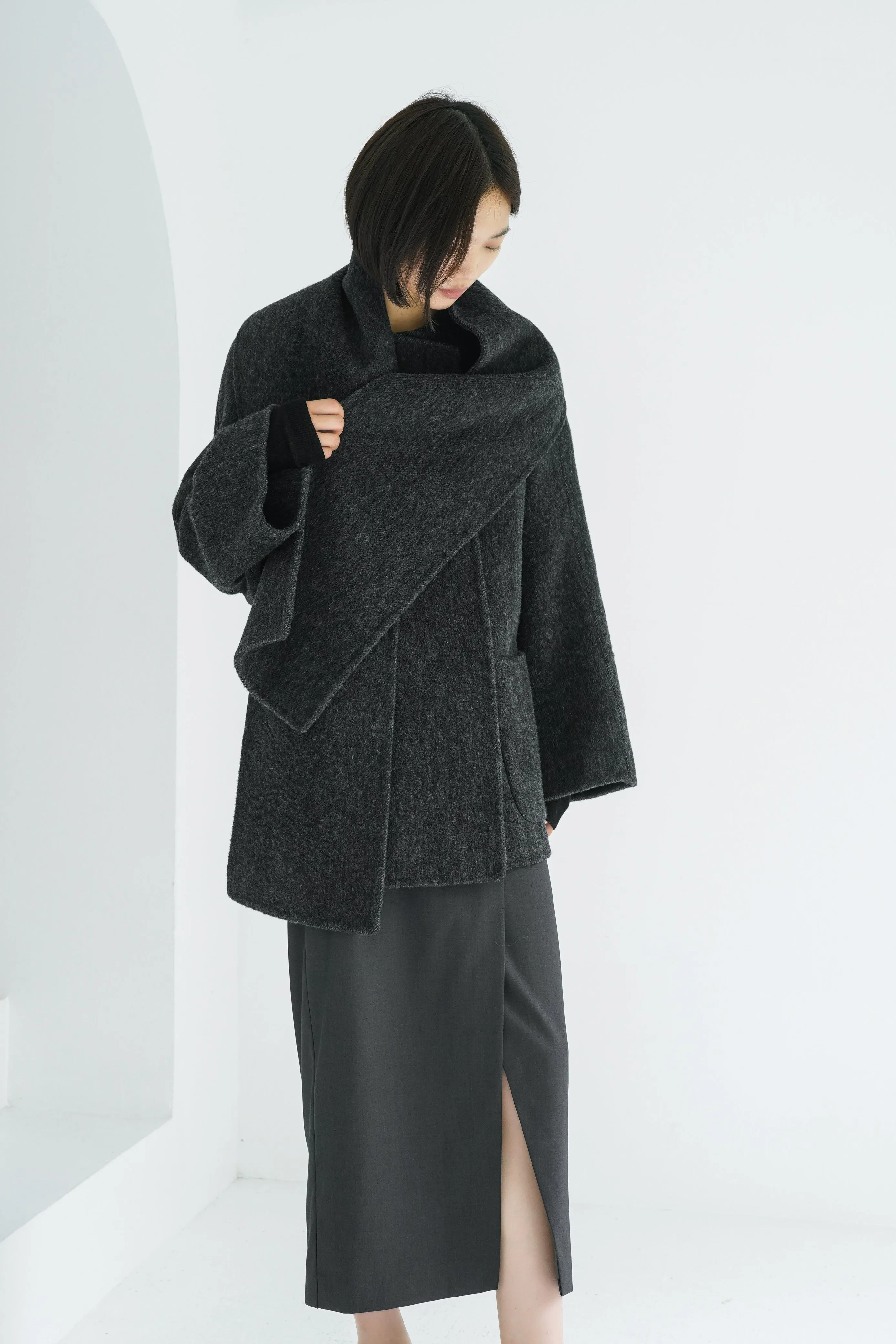 Miley Wool Blend Coat - Grey