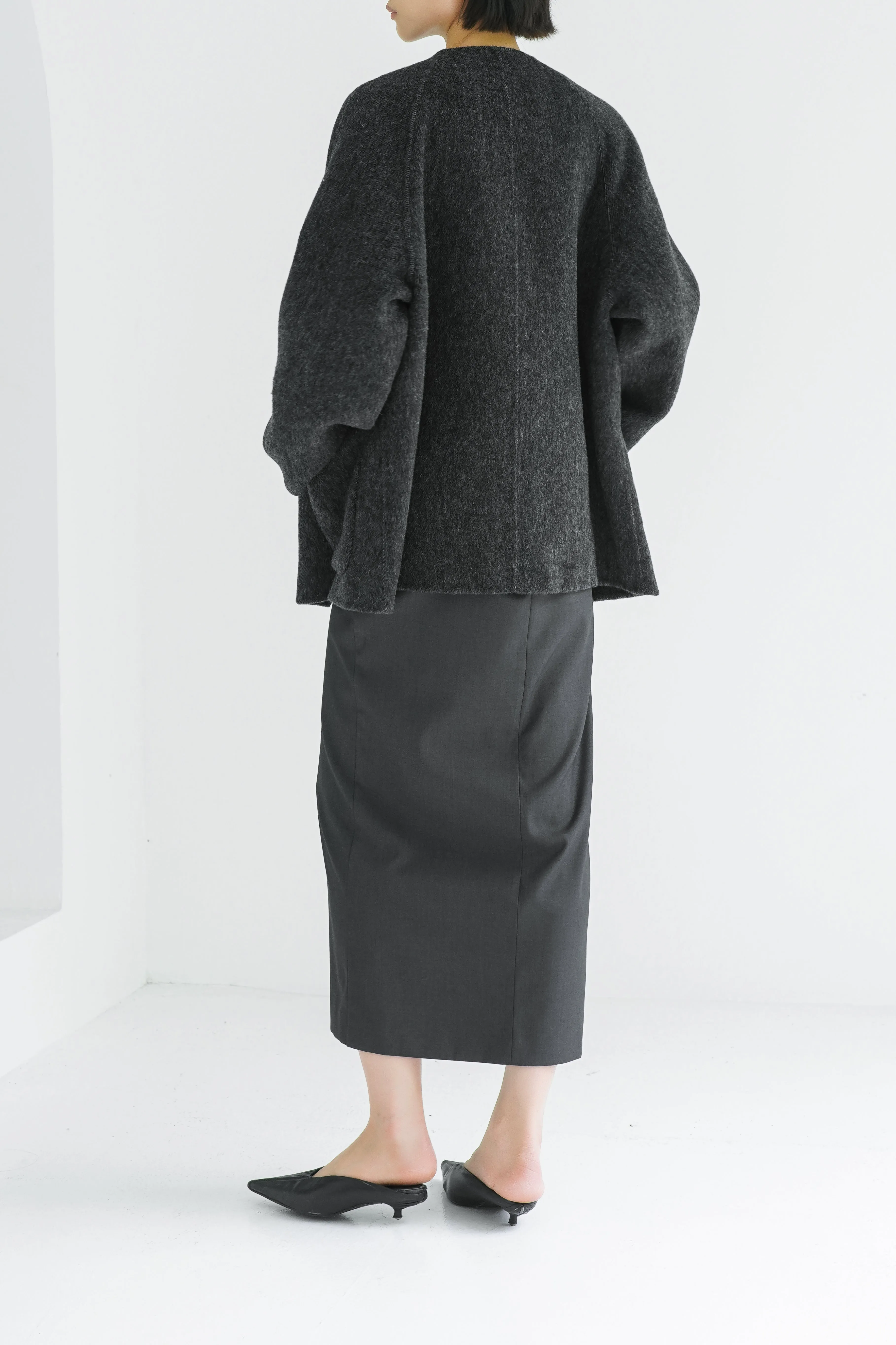Miley Wool Blend Coat - Grey