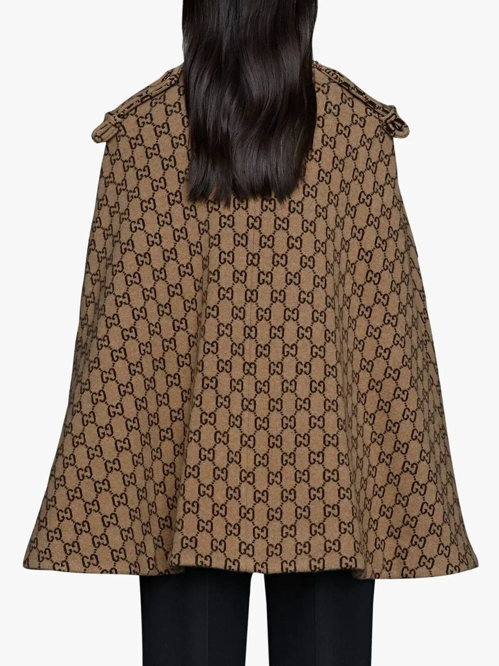 Monogram Wool Cape