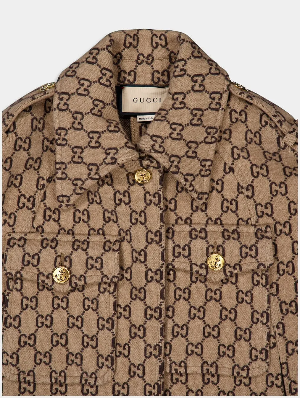 Monogram Wool Cape