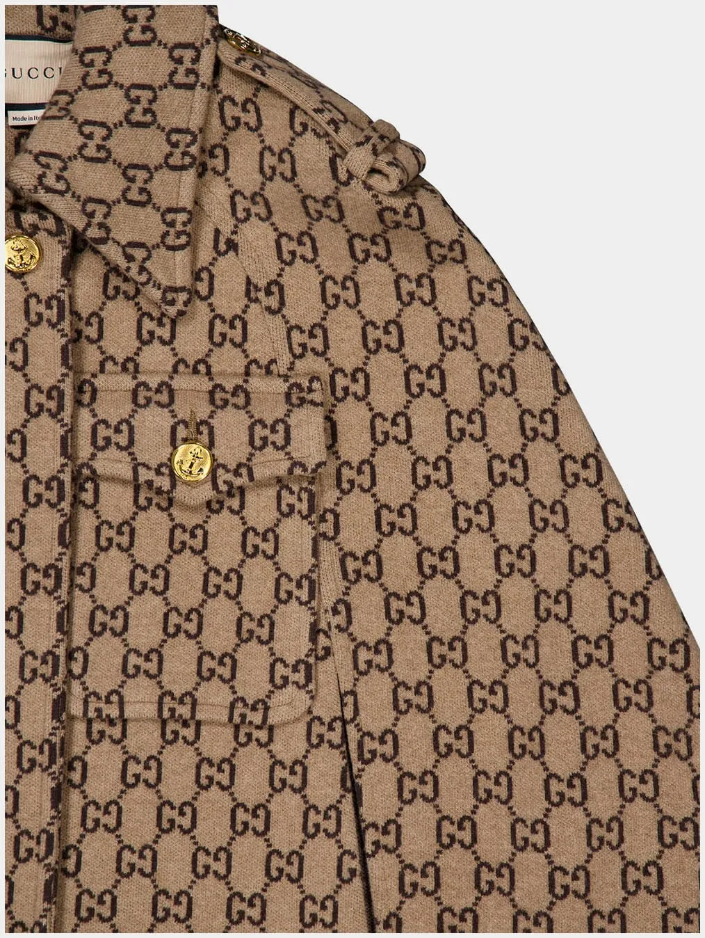 Monogram Wool Cape