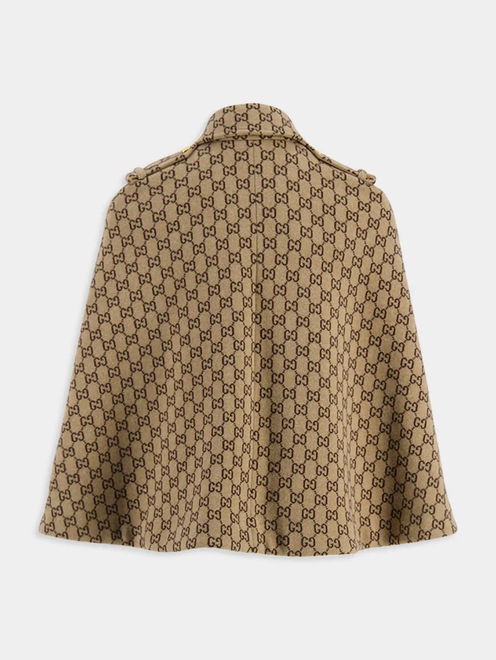 Monogram Wool Cape