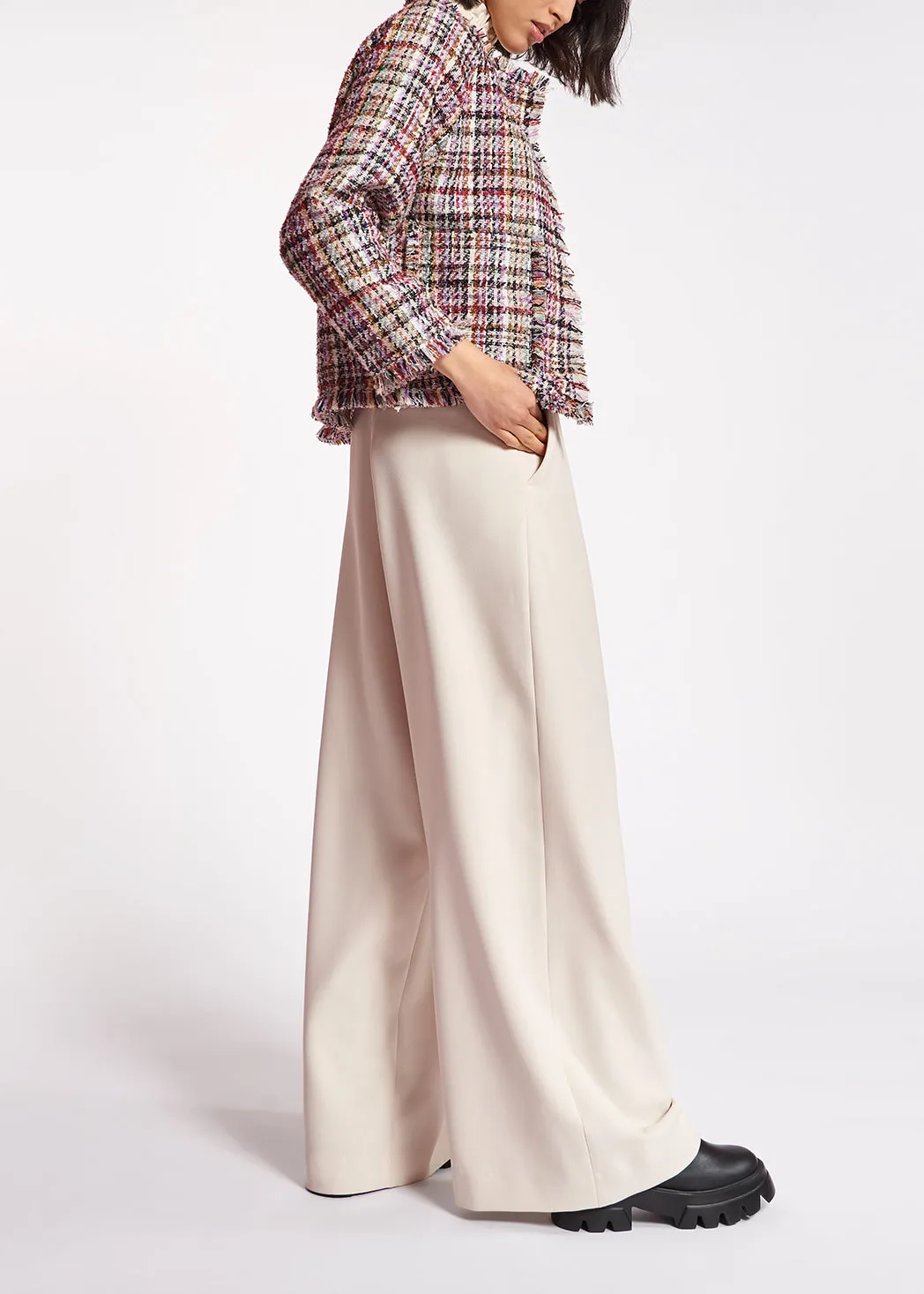 Multicolor tweed jacket