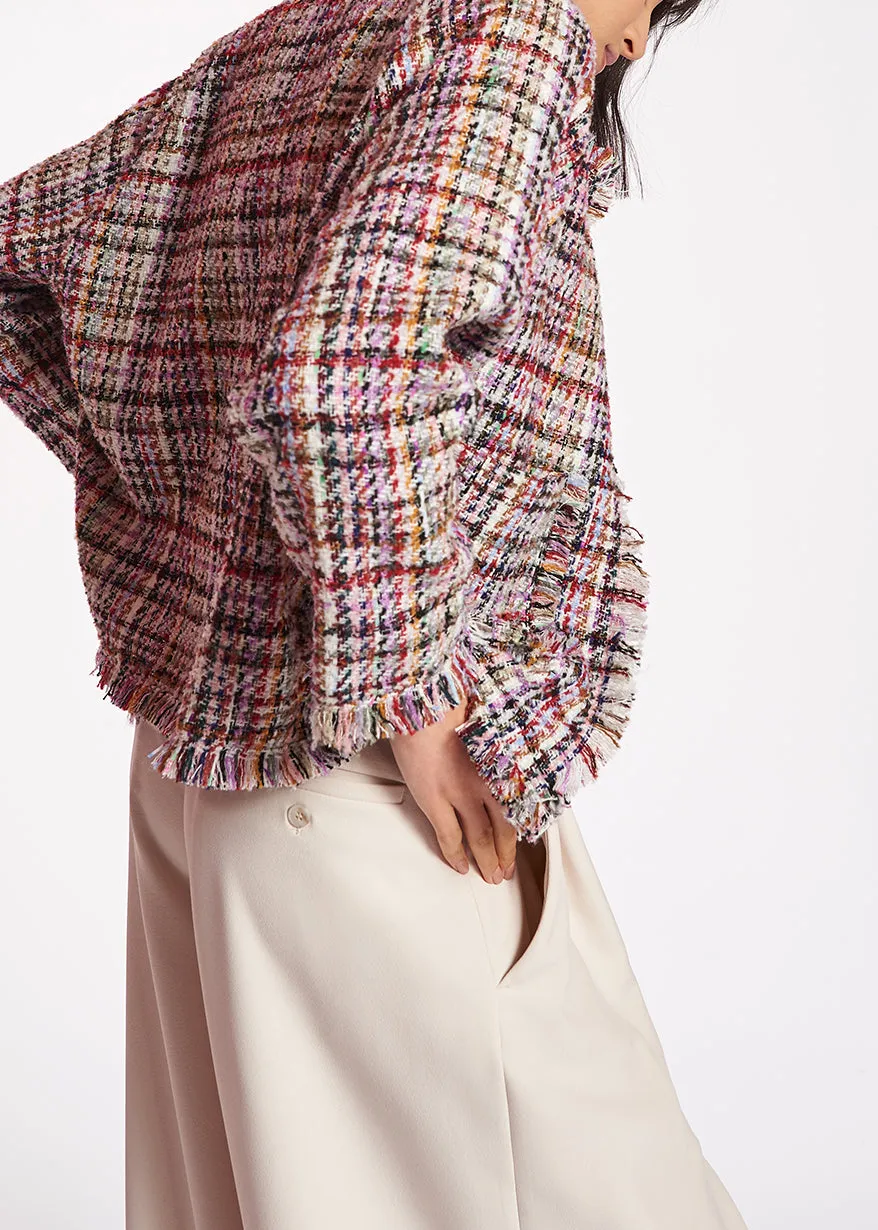 Multicolor tweed jacket