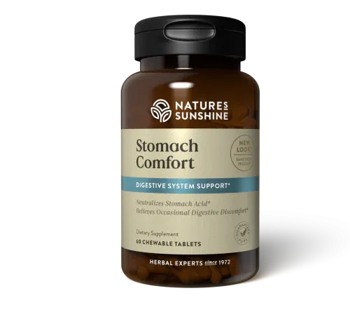 Natures Sunshine Stomach Comfort 60 chewable tablets