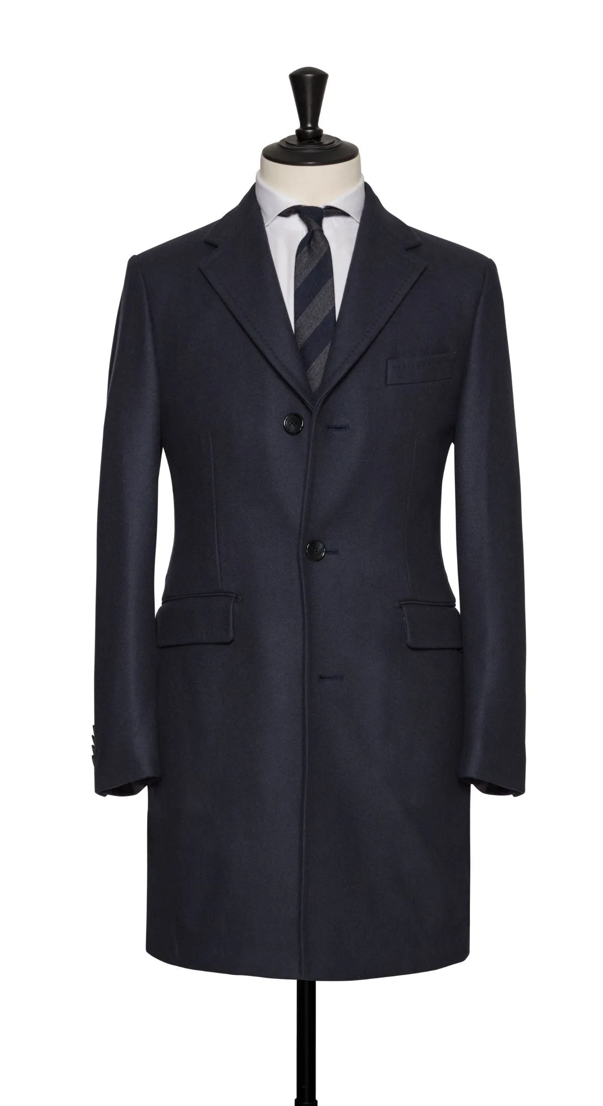 Nesti Onelio Navy Blue Merino Wool Blend