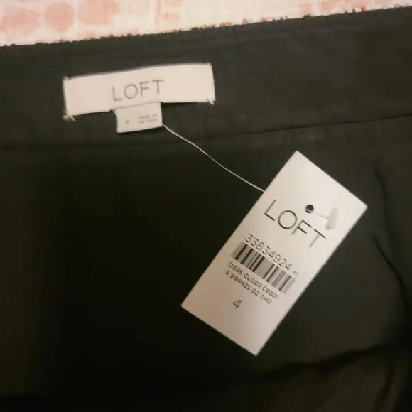 NEW LOFT Ann Taylor Tweed Shimmer Shift Skirt