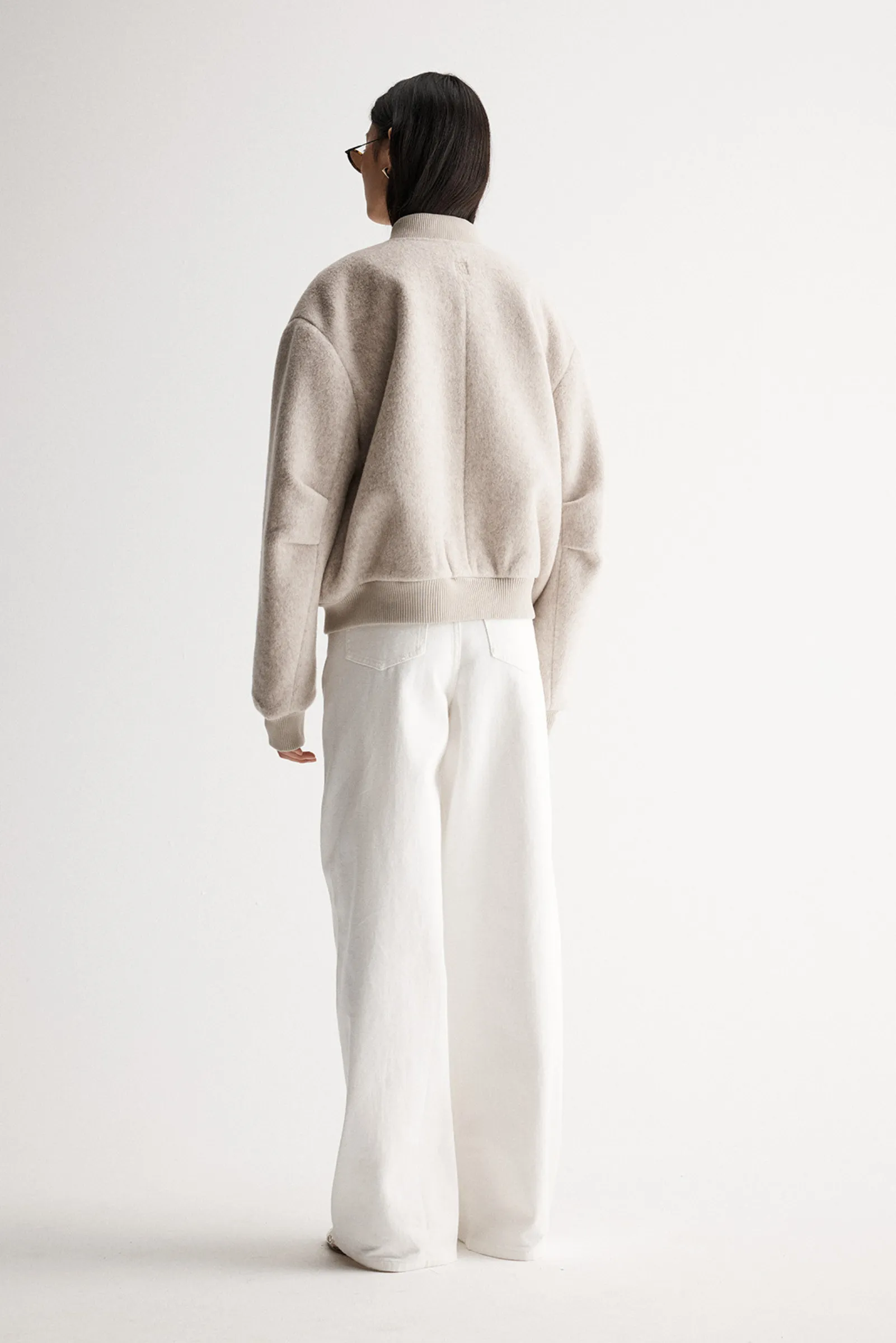 Nonnie Wool Bomber Jacket