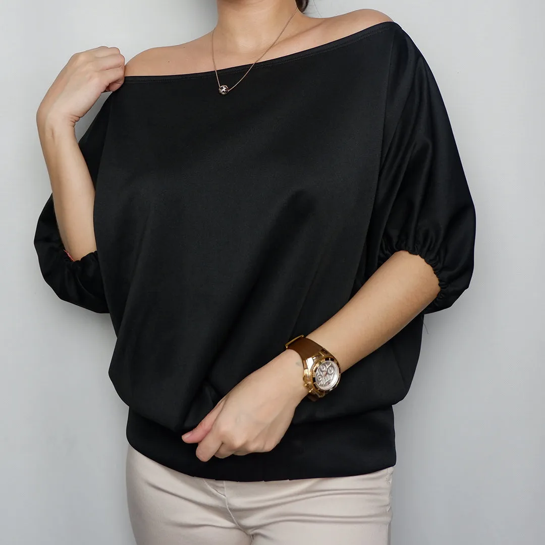 Off Shoulder Bubble Sleeves